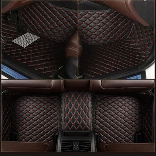 Leather Custom car floor mat for JEEP Grand Cherokee WK Wrangler Sahara Wrangler JK Commander Cherokee Compass Renegade carpet