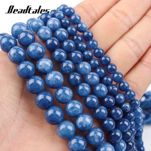 Round Loose Beads 6/8/10mm Natural Stone Beads Optimize Aquamarine Stone Beads For DIY Making Bracelet Necklace Jewelry