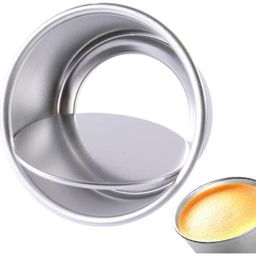 Aluminium Alloy Fondant Cake Round Shape Removable Bottom Molds Chiffon Cake Tool for the Kitchen Baking Decorations 301-0276