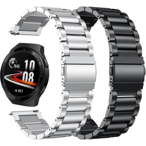 Metal Wrist Strap For Huawei Watch GT2 2 46MM 42MM Smart Watch Band Stainless Steel Replacement Bracelet For Watch GT2 GT 2E 2 E
