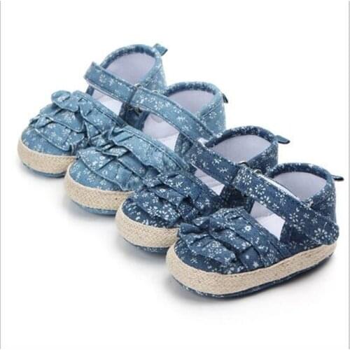 Cute Flower Baby Shoes Soft Sole Infants Girl Shoes New Spring Autumn Toddler Girls Cotton Crib Shoes