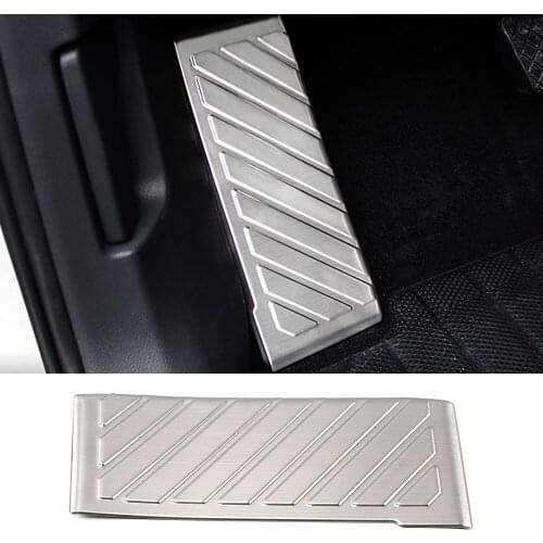 For Volkswagen VW Tiguan MK2 2017-2019 Rest Pedal Cover Trim Sticker Car Accessories Stainless Steel Main Driving Size LHD Model