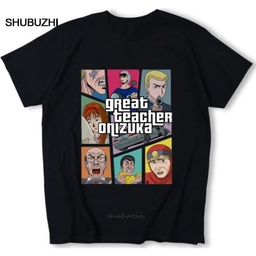 New Arrival Men Great Teacher Onizuka Gto T Shirt Custom Cotton Homme Tee Shirts fashion t-shirt men cotton brand teeshirt
