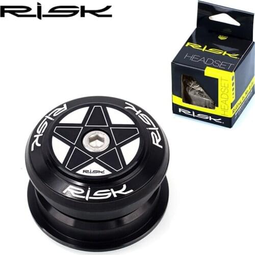 RISK Bike Headset Bearing External Bike Headset for 44mm Straight Head Tube with 28.6mm Straight Fork or 1.5 Taper Pipe Fork