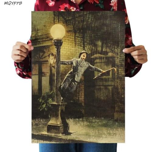 Movie Singin' in the Rain Kraft Paper Poster Home Room Wall Decoration Painting 50.5x35cm