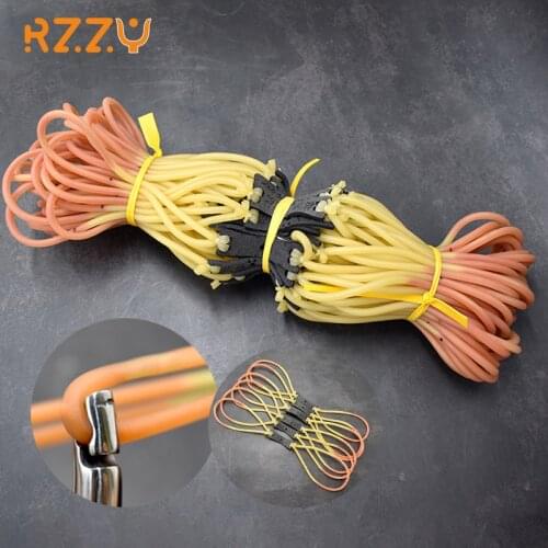 3PCS/6PCS Slingshot Rubber Band Strong Elastic Round Rubber Band for Mud Ball Outdoor Sport Catapult Shooting Hunting Accessorie