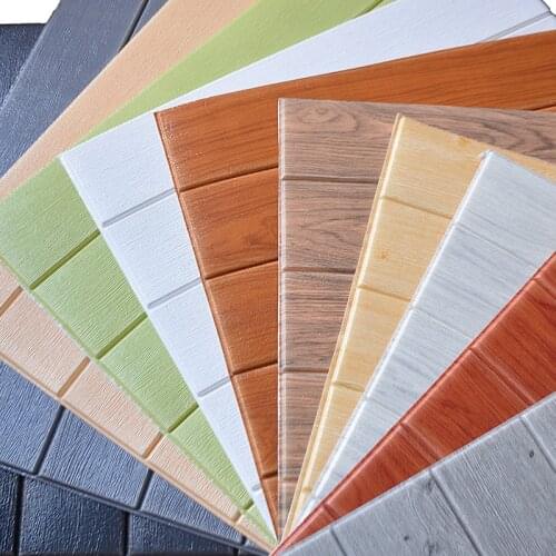 Self Adhesive Waterproof TV Background Brick Wallpapers 3D Wall Sticker Living Room Wallpaper Mural Bedroom Decorative