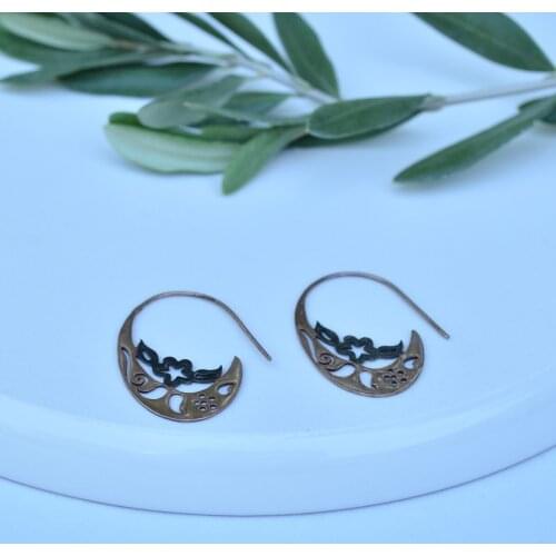 Handmade silver earrings free shipping from Turkey