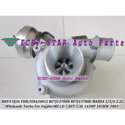 Turbo RHV4 RF7K.13.700 VJ36 VHD20012 VHA20012 RF7J13700D Turbocharger For Mazda 3 For Mazda 5 For Mazda 6 2003- MZ-CD 2.0L 143HP
