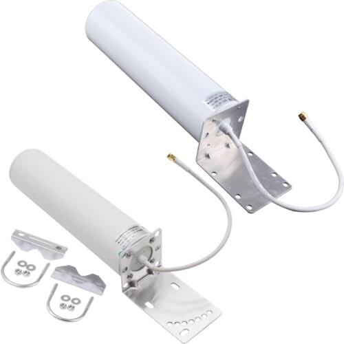 High Gain 12dBi External Dual SMA Male 3G 4G LTE Bracket Mount Signal Booster Antenna for Mobile MiFi Hotspot Router