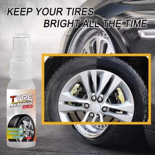 30ml Car Tire Wax Car Tire Shine Spray Wheel Tire Cleaning Refurbishing Agent Coating Polishing Fluid Cleaner Car Maintenance