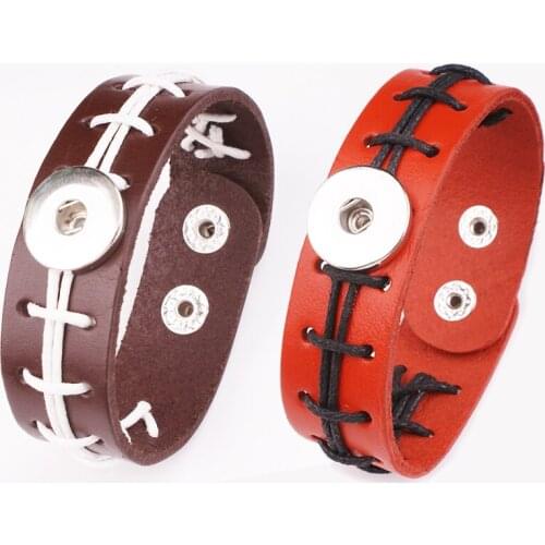 Football Basketball sports 18mm snap button jewelry bracelet for Children boys NY169
