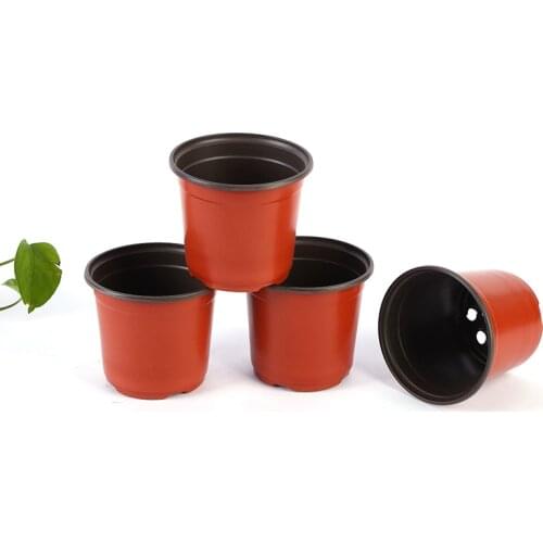 50PCS Plant Flower Pots Hollow Bottom Plastic Universal Soft Flowers Nursery Seeds Storage Container Garden Supplies Macetas