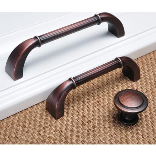American handle, modern minimalist drawers, wardrobe closet hardware, European-style cabinets Chinese copper door handle