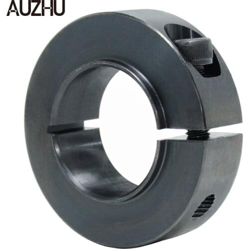 AUZHU SCQ-Steel Stepped Shaft Collars Clamping Elements Retaining Ring Slit type Shaft Sleeve Thrust Ring Throat Clamp Stop Ring