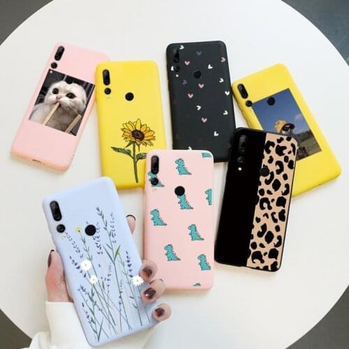 For Huawei Y9 Prime 2019 Case 6.59" Soft TPU Silicone Capa Cute Cartoon Cat Animal Case For Huawei Y 9 Y9 Prime Y9Prime 2019 Bag