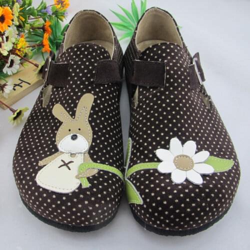 Kids Shoes for Girl Toddler Genuine Leather Anti-Slippery Spring & Autumn 3-6Y Cartoon Sneakers Animal Prints Canvas