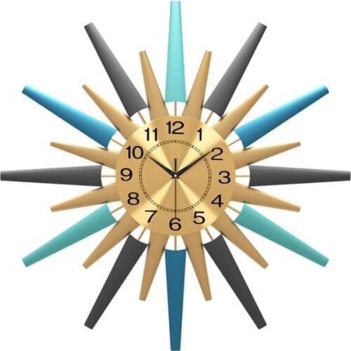 European light luxury wall clock living room home decoration clock simple creative fashion electronic clock professional source