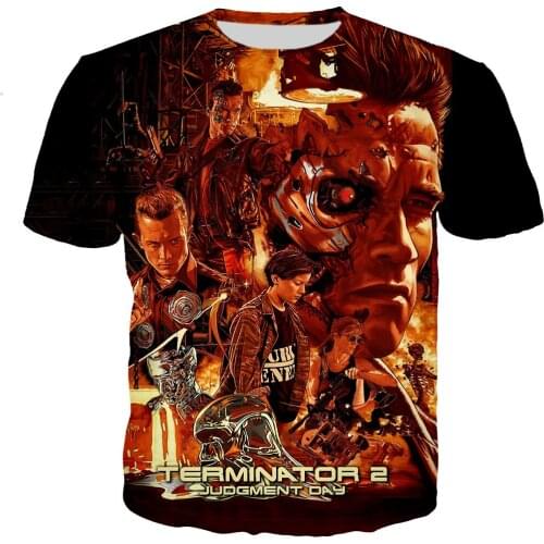 Classic Movie Terminator T Shirt Men/women 3D Printed T-shirts Summer Fashoin Casual Harajuku Style Tshirt Streetwear Tops