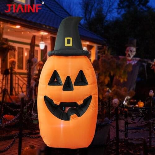 Giant Halloween Scary Pumpkin Face Outdoor Courtyard Party Inflatable Toys Decorative House Horror Atmosphere With Led Lighted