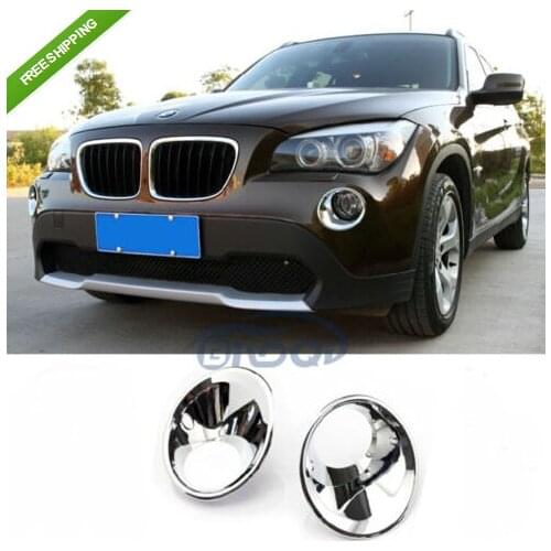 Chrome Front Bumper Fog light lamp Cover Trim For Bmw X1 E84 2013 2014