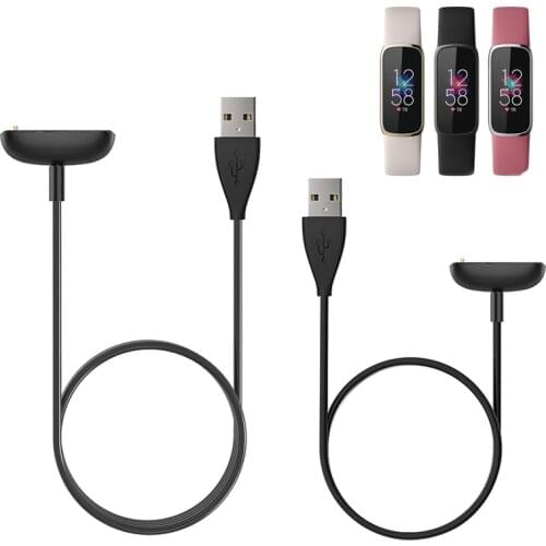 Smartband USB Charging Cable Cord Dock Charger Adapter Charge Wire For Fitbit Luxe Wristband Smart Band Bracelet Accessories