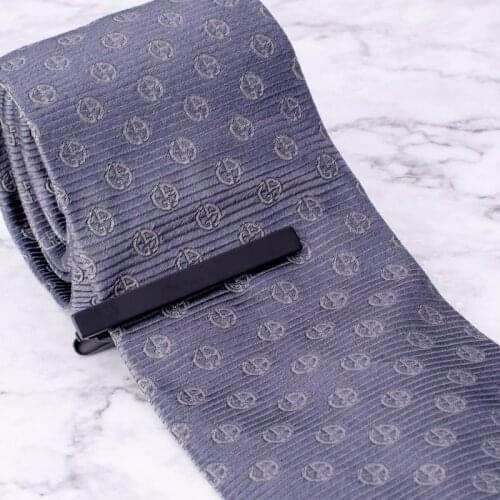 Classical Matte Tie Clips Smooth Brushed Black Tie Bar High Quality Tie Pin For Mens Business Suits Wedding Jewelry Gift