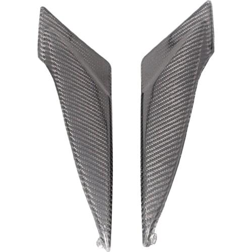 2 PCS Black Carbon Fiber Tank Side Cover Panels Fairing for Suzuki GSXR600 GSXR750 2011 2012 2013 2014 K11