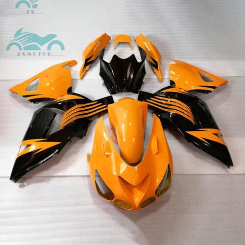 Customized Injection fairings kit for KAWASAKI Ninja ZX14R 2006-2009 2011 sports full fairing kits ZX 14R 06 07-11 orange black