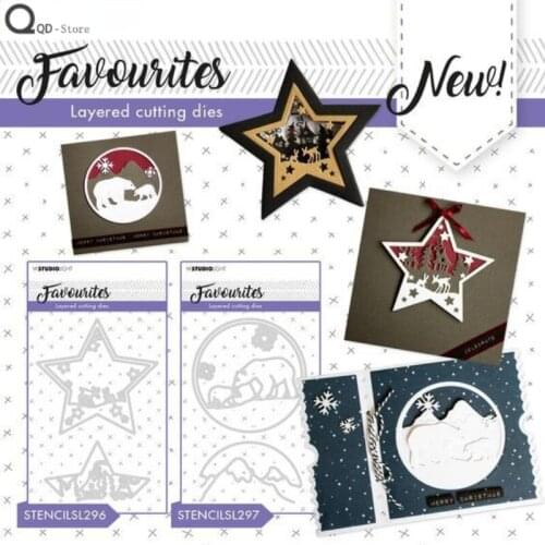 Multi-Layer Overlay Frame Model Cutting Dies New Dies Scrapbooking Mold Cut Handmade Tools DIY Craft Decoration Cutting Die 2021