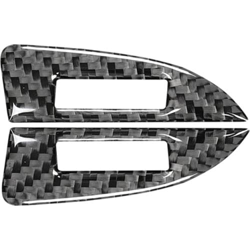 Carbon Fiber Air Vent Outlet Adjust Frame Trim Cover for Mazda 3 Axela 2014 2015 2016 2017 Interior Accessories