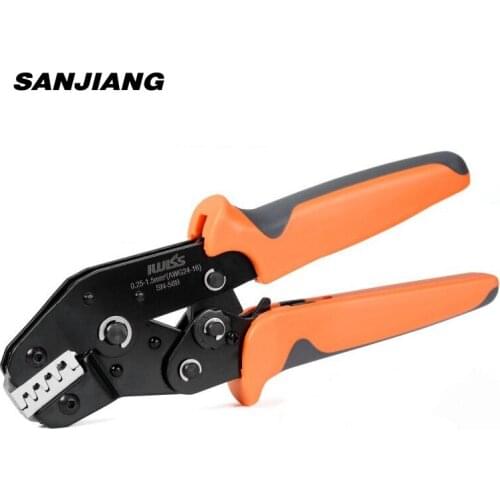 IWISS SN-58B EDM mini dupont connector crimp tool crimping pliers Crimper 0.25-1.5mm²AWG24-16 for Dupont,TE,JST,Molex Terminal