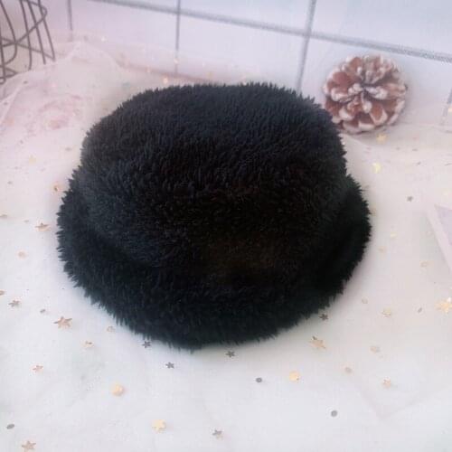 [MYKPOP]KPOP Dolls Clothes Items:Black Winter Hat for 20cm Dolls(without Doll) Fans Collection SC20120812