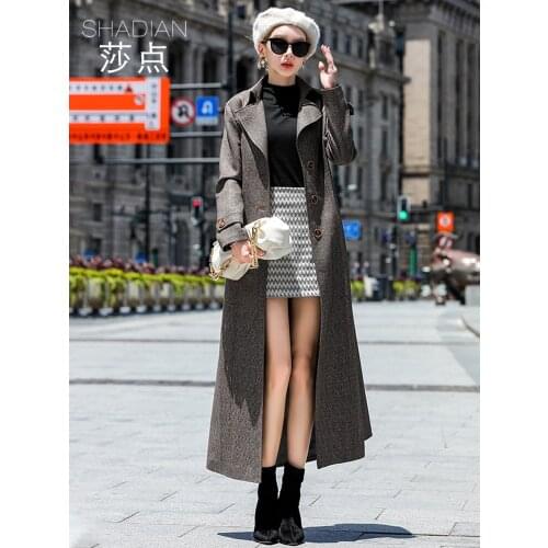 Autumn and Winter Temperament Coat Spring and Autumn Fashion Womens Windbreaker High End Atmosphere Temperament