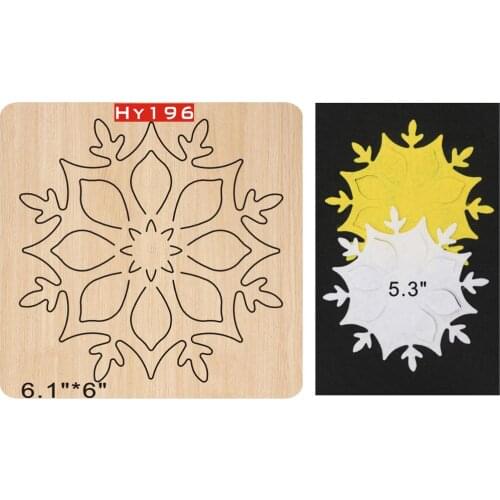 Snowflake cutting dies new dies for 2019 die cut wooden dies