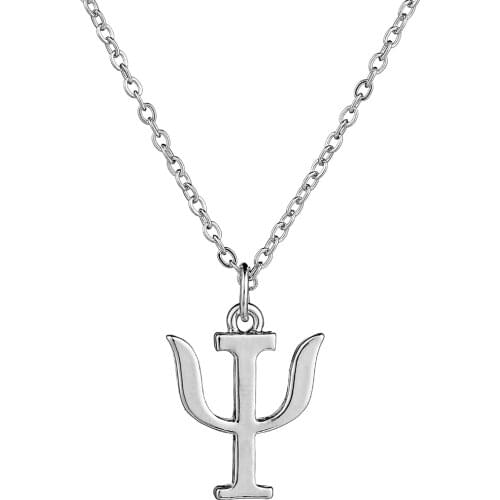 Psychology Necklace Gold Psi Sign Pendant Necklace for Women Medical Jewellry Psychologist Gifts Psychiatrist Jewelry Wholesale