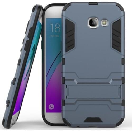 For Samsung A5 2017 Armor Shockproof Case for Samsung A 5 2017 Thin Hybrid Drop Protection Hard Stand Case Cover