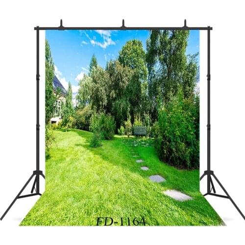 Garden Forest Photographic Background For Photo Shoot Props Children Kids Baby Vinyl Cloth Printed Photo Backdrop Photocall