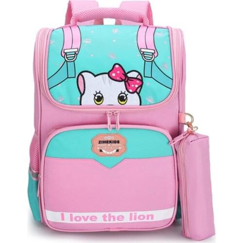 Cartoon School Bags Backpacks for Girls Boys Cat Designer Children Orthopedic Backpack Waterproof Schoolbags Mochila Infantil