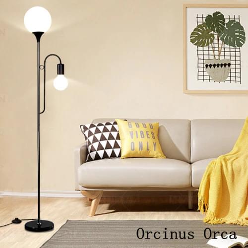 Nordic creative simple mother and child floor lamp living room study bedroom bedside lamp modern personality LED floor lamp