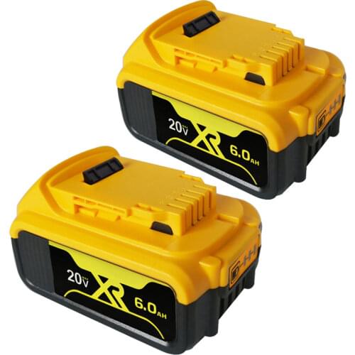 20V 4.0Ah 5.0Ah 6.0Ah XR MAX Li-ion Rechargeable Battery Replacement DCB200 for DeWalt DCB184 DCB185 DCB201 DCB181 Power Tools