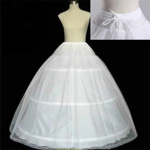 Wedding Petticoat Cheap Bridal Wedding Accessories White Petticoat With Hem Lace Appliques Ball Gown Petticoat For Wedding Dress