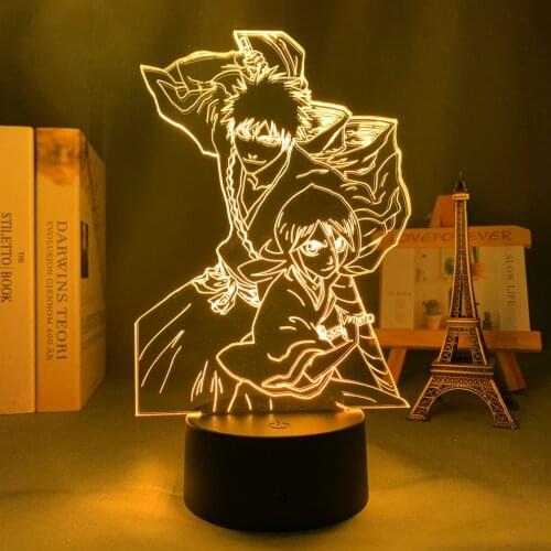 3d Light Anime Bleach for Home Decoration Nightlight Cool Birthday Gift Acrylic Led Night Lamp Bleach Drop Shipping