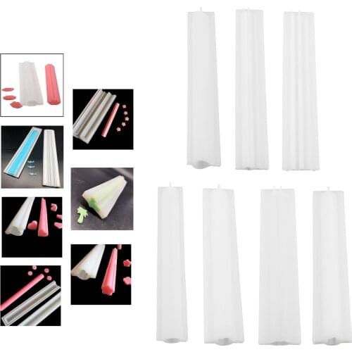 Tube Column Soap Mold Silicone Cake Mold Fondant Chocolate Candy Baking Tool