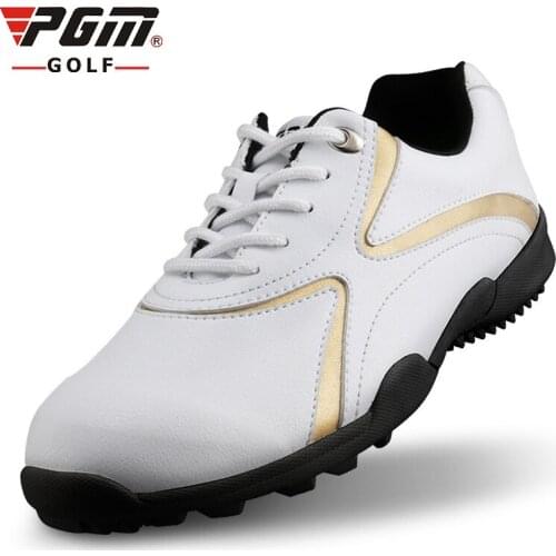 PGM authentic golf mens shoes female fixed nails outdoor sports breathable golf shoes waterproof super light