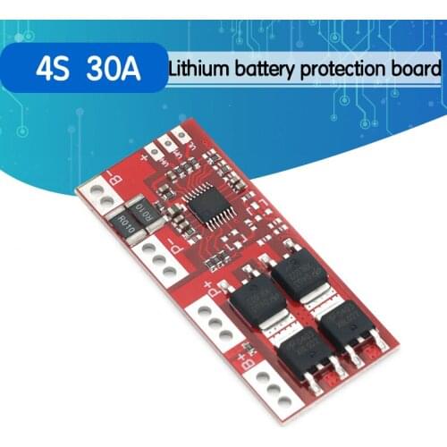 Smart Electronics 4S 30A High Current Li-ion Lithium Battery 18650 Charger Protection Board 14.4V 14.8V 16.8V Overcharge