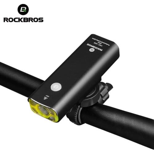 ROCKBROS 400/245 Lumens Bicycle Light USB Rechargeable Cycling Handlebar Headlight Waterproof MTB Bike LED Flashlight Front Lamp