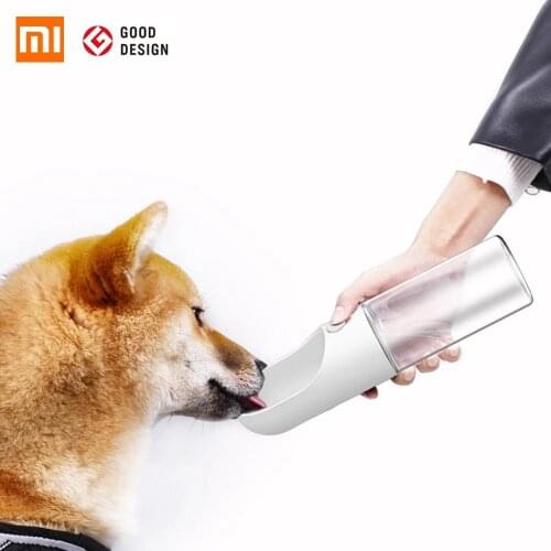 Xiaomi Portable Pet Water Bottle Cup 300/400ML Dogs Travel Puppy Cat Drinking Bowl Outdoor Pet Water Dispenser Feeder BPA Free