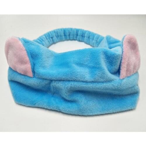 Women Washing Face Velet Hairband Elastic Cute Cat Ear Headband for Girls Make Up/Washing Face Headband Stretch Adults Headwrap