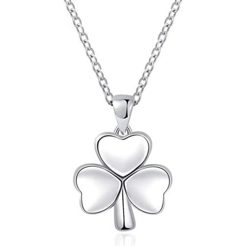1 pcs Alloy Clover Urn Pendant Necklace Cremation Memorial Jewelry Ashes Keepsake